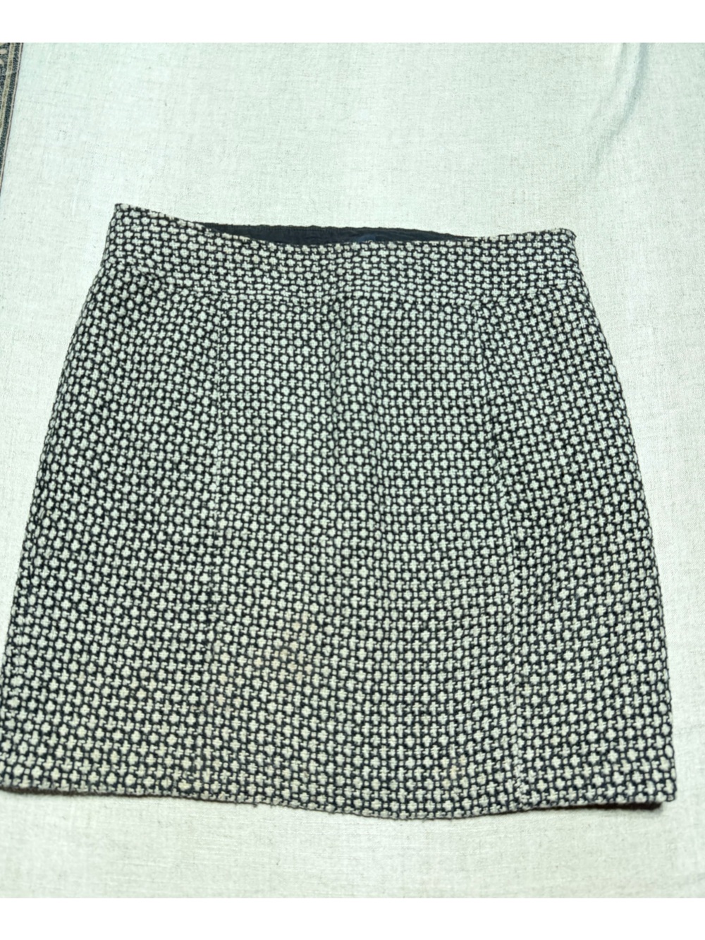 Talbots Black and White Textured Pencil Skirt